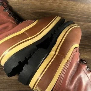 Sorel Men’s Vintage Dominator Brown Snow Boots (Missing Lined Fur) Sorel Dominator Boots Snow Winter Waterproof Brown Leather  main image 4